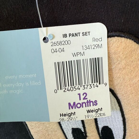 Disney Mickey Mouse Black and Red Pant Set - Picture 5 of 6